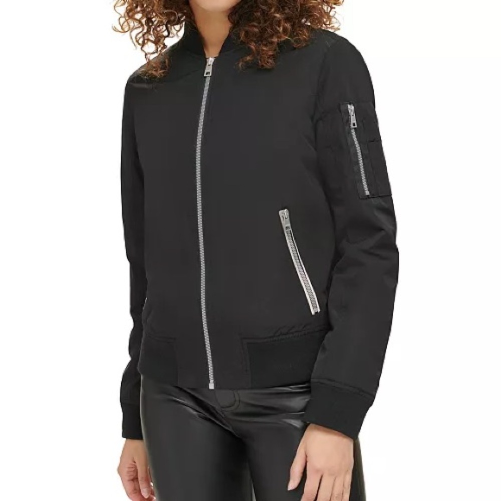 Women's LEVISLightweight Zip-Detail Bomber Jacket
